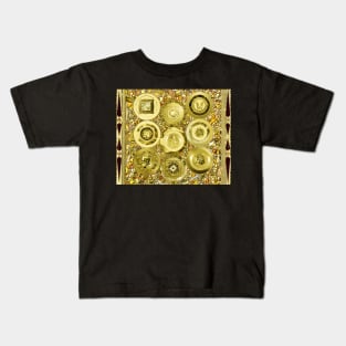 10 Years with EXO - gold mosaic digital artwork Kids T-Shirt